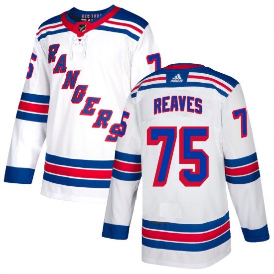 Men's New York Rangers #75 Ryan Reaves White Stitched Jersey